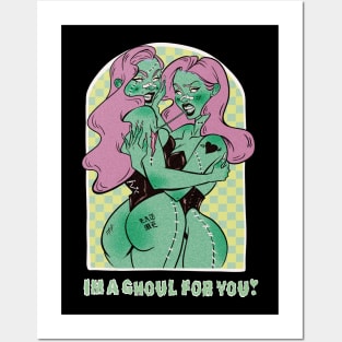 Ghoul Babe Halloween lgbt pride Posters and Art